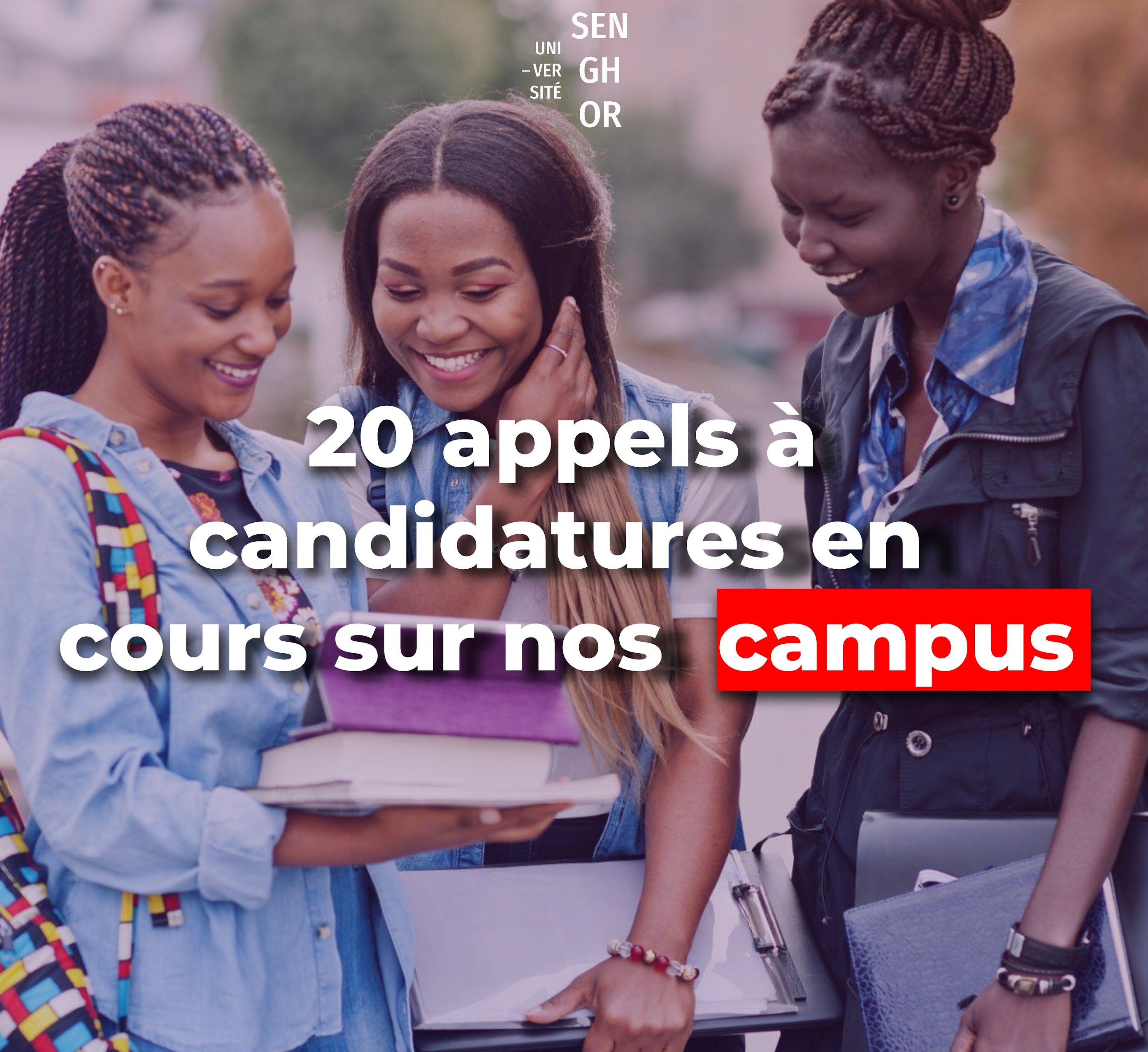 20 appels à candidature pour les Masters des Campus Senghor (septembre 2026)